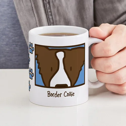 Vista 6 de CafePress Anime Brown Border Collie Mug 11 oz (325 ml) Ceramic Coffee Mug