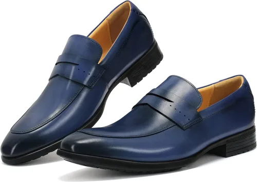 Vista 5 de Men's Slip on Oxford Dress Shoes Classic Handmade Calfskin Manufacturing More Compact, Choose The Right Size to Modify The Foot