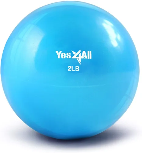 Vista 20 de Yes4All - Bolas de tonificación con peso para ejercicio, bolas medicinales suaves para ejercicio, pilates, yoga, equilibrio, flexibilidad, 2-10