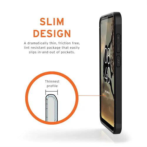 Vista 4 de URBAN ARMOR GEAR UAG - Funda protectora para Samsung Galaxy A11 Scout [negra] resistente y ligera, de grado militar, probada contra caídas