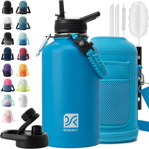 Vista 117 de DYSANKY Botella de agua aislada de 32 onzas, metal al vacío de acero inoxidable grueso, jarra de agua deportiva portátil para gimnasio y senderismo