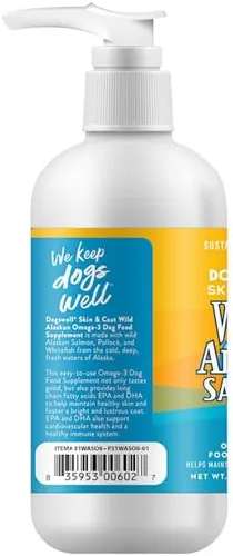 Vista 3 de Wild Alaskan Skin & Coat Suplemento Omega-3 a base de aceite de salmón para perros, 8 onzas líquidas