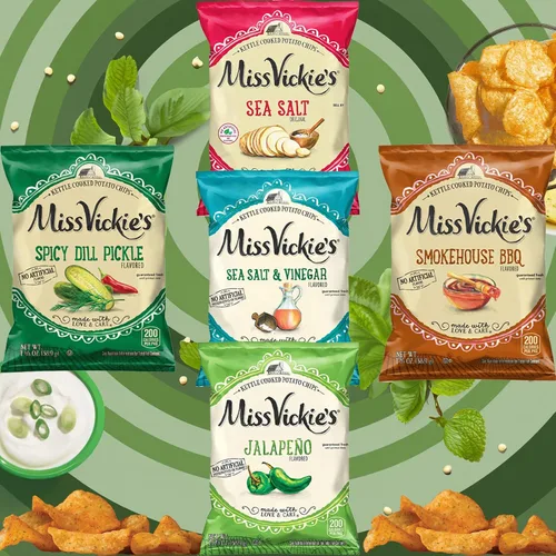 Vista 5 de Miss Vickie's Kettle Cooked Potato Chips Variety Pack, 1.375 oz (Pack of 15) Bundled by Shoppyway