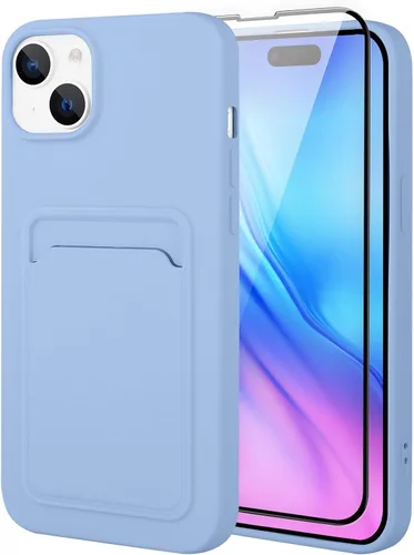 Vista 84 de MZELQ Compatible con iPhone 11 Funda TPU Soporte para Tarjetas Cubierta de Billetera, Protección de Cámara + Protector de Pantalla Funda Suave
