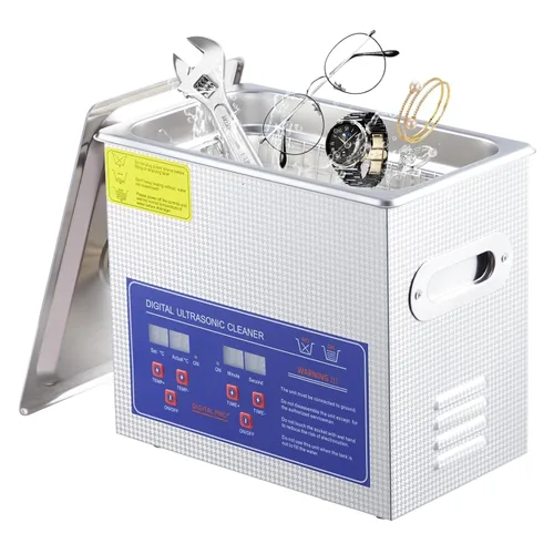 Vista 7 de 3.2L Digital Ultrasonic Cleaner with Heater 40kHz & 120W Cleaning System Timer Control for Jewelry, Glasses, Watches
