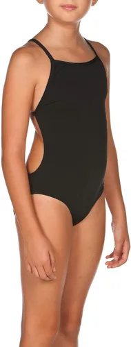 Vista 4 de ARENA Girls' Arena Girls Mast Jr Open Back Youth One Piece Swimsuit Negro