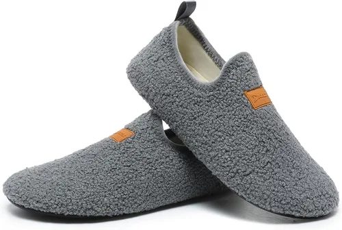 Vista 16 de QZKDM - Pantuflas ligeras antideslizantes para casa, para ponerse sin ayuda, para caminar descalzo, para ejercicio en casa y yoga, para hombres