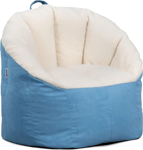 Vista 31 de Big Joe Milano - Silla de Puf con Cuero Montana Negro Vibe