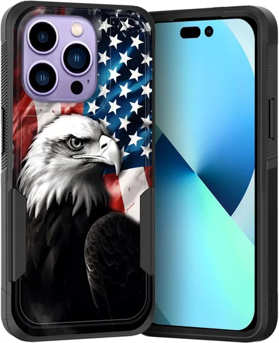 Vista 122 de Funda para iPhone Air, doble capa híbrida resistente resistente a prueba de golpes de policarbonato duro + funda protectora de silicona suave
