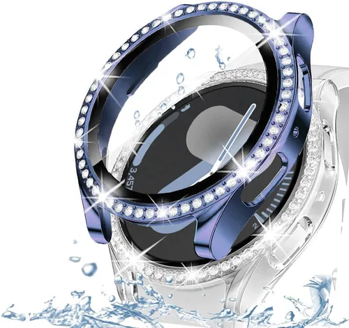 Vista 48 de DEALELE Paquete de 1 + 3 fundas compatibles con Samsung Galaxy Watch 7 Ultra (1.772 pulgadas), funda protectora de policarbonato transparente