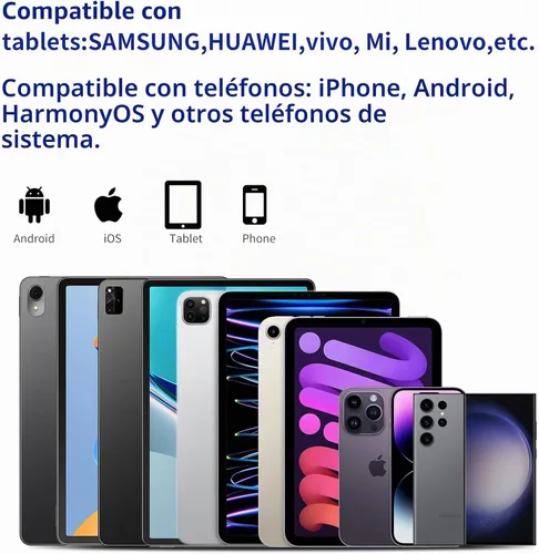 Vista 2 de Lápiz óptico para tabletas Android, teléfonos, lápiz capacitivo para Samsung iPhone, bolígrafos universales activos para iOS/Android, la mayoría