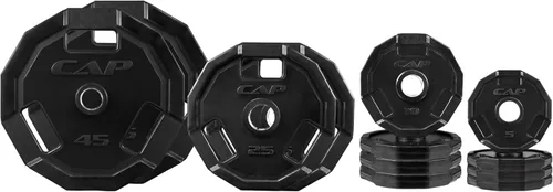 Vista 17 de CAP Barbell 2-Inch Olympic Cast Iron Plate Weight Set 75-285 lbs Multiple Options