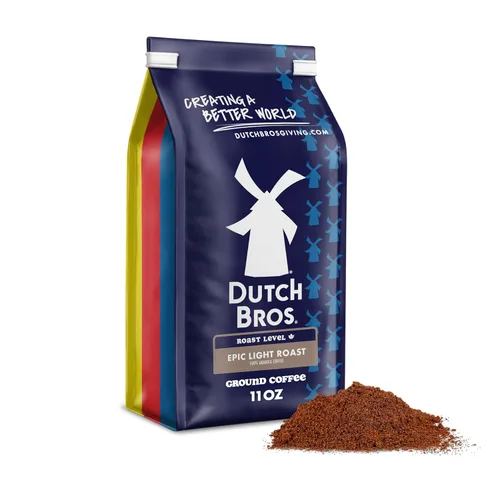 Vista 21 de Dutch Bros OG tostado medio, café molido Café molido 100% arábica, chocolate con leche y notas cítricas, combina con cremas Dutch Bros, 1 bolsa