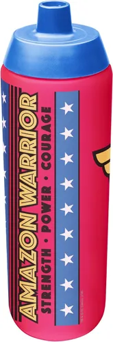 Vista 2 de Zak Designs DC Comics - Botella de agua reutilizable de 24 onzas, sin BPA, Wonder Woman