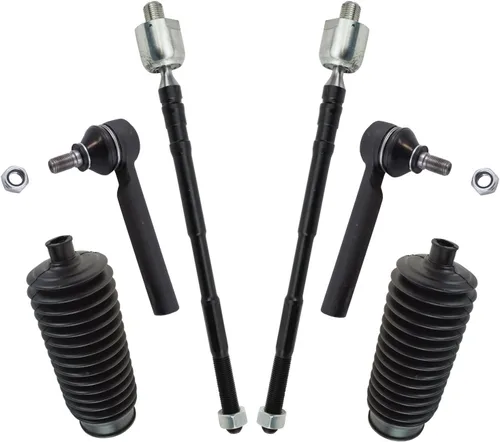 Vista 245 de TRQ Kit de dirección delantera con barra de acoplamiento de fuelle de piñón y cremallera compatible con Toyota Echo 2000-2005