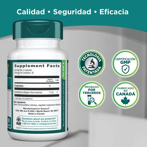 Vista 7 de Genacol Original – Suplemento de colágeno con péptidos de colágeno ultrahidrolizados, mantiene la salud de las articulaciones, para articulaciones