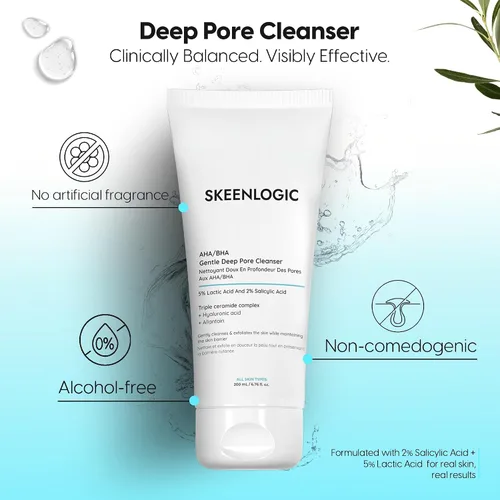 Vista 8 de 2 % de ácido salicílico + 5 % ácido láctico para cara y cuerpo – Brotes, queratosis pilaris, pelos encarnados, psoriasis y minimiza los poros