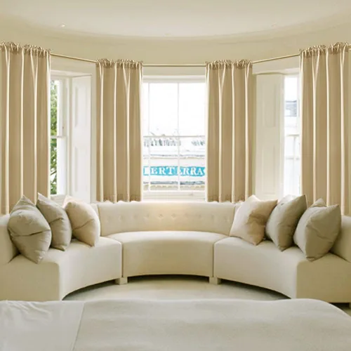 Vista 5 de Cortinas opacas de 48 pulgadas de largo, 34 pulgadas de ancho x 48 pulgadas de largo, cortinas opacas cortas con aislamiento térmico para Beige