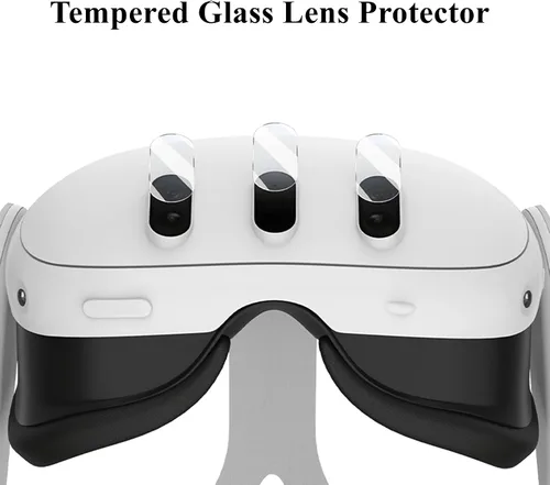 Vista 5 de Silicone Cover Compatible with MetaOculus Quest 3 Accessories, VR Silicone Face Cover, VR Shell Cover,Touch Controller Grip Case,Camera Lens