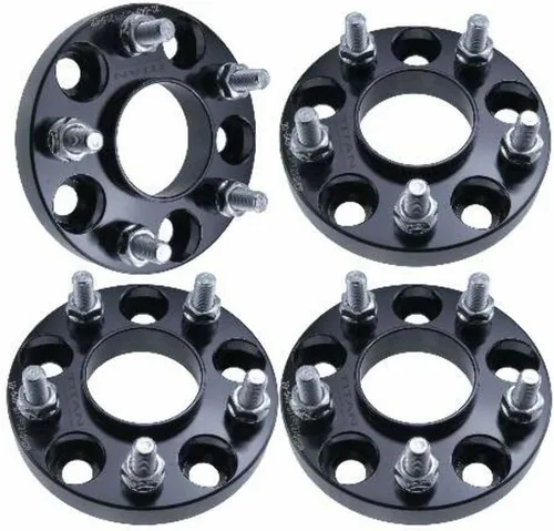 Vista 5 de Espaciadores de rueda centrados de 1 pulgada 5x4.5 – Compatible con Mitsubishi Lancer Evo – 1 pulgada (0.984 in), 5 x 114.3, cubo de 2.642 in