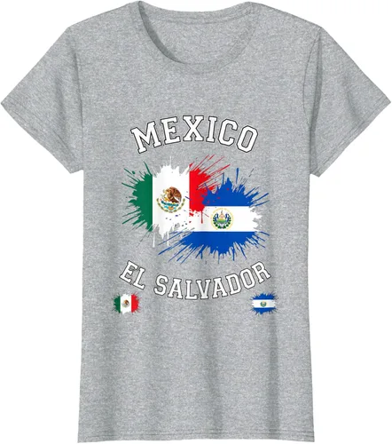 Vista 26 de Camiseta de recuerdo de la bandera vintage de El Salvador de México