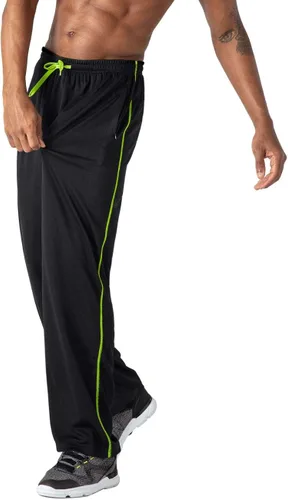 Vista 2 de EKLENTSON Pantalones de malla para hombre con cintura elástica y cordón