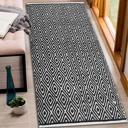 Vista 11 de Chardin Home, tapete 100% algodón, reversible por completo, de 21 x 34 pulgadas, se puede lavar a máquina, Gris y blanco Beige grisáceo - Blanco