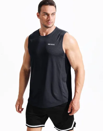 Vista 2 de NELEUS Camiseta sin mangas Dry Fit para hombre
