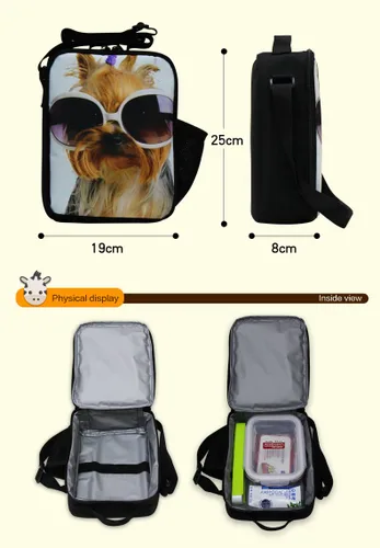 Vista 2 de Bolsas de almuerzo genéricas con estampado de galaxia para niños, lonchera aislada, enfriadora para adultos