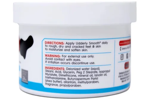 Vista 4 de Udderly Smooth Tarro de crema para pies, 8 onzas