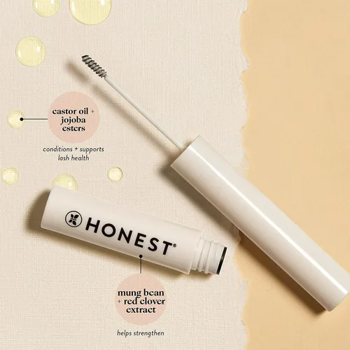 Vista 4 de Honest Beauty Honestly Healthy Brow Gel para cejas de aspecto más completo Fortalece + agrega volumen Aceite de ricino + extracto de trébol rojo