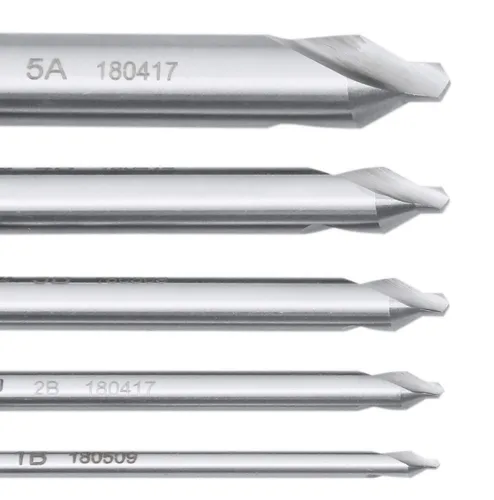 Vista 8 de Accusize - Juego de brocas centrales largas, #1-#5, 3/64"-3/16", 5-Pc, M2 HSS, 3560-1001 4.0 in OAL, Acero de Alta Velocidad M2, Estilo Liso