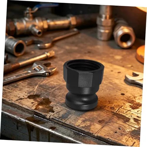 Vista 8 de Hemobllo Ibc Tote Adapter with S60x6 Coarse Thread and 2 Inch Male Thread, Pp Material Hose Fitting with Built-in Cam Lock and Metal Inserts