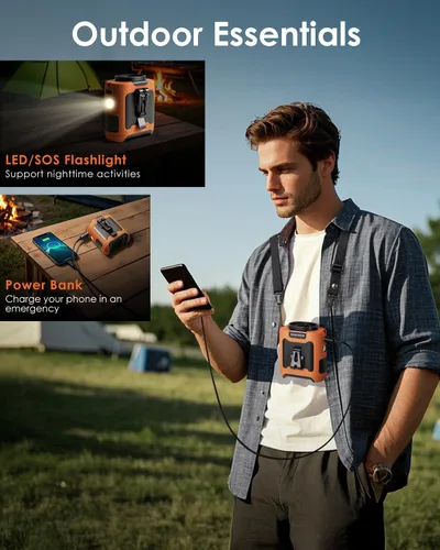 Vista 4 de FANSEXPERT Ventilador de cintura portátil con clip, ventilador de cinturón personal portátil de 10000 mAh, batería recargable debajo de la camisa, 5