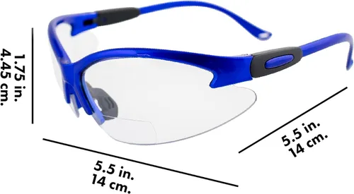 Vista 6 de Birdz Gafas de seguridad Flamingo para enfermeras, asistente dental, gafas de sol de disparo para mujeres, mujeres y hombres, marco azul con lente
