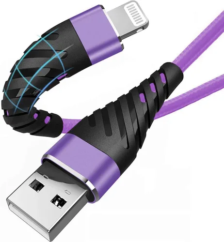 Vista 11 de Cable de carga para iPhone de 3 pies para [certificado MFi de Apple], (paquete de 2) cable Lightning CyvenSmart de 3 pies, cable de carga rápida