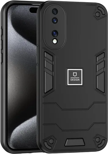 Vista 77 de Funda compatible con Redmi A1, compatible con Redmi A2 2 en 1 [PC dura + TPU], funda de teléfono negra