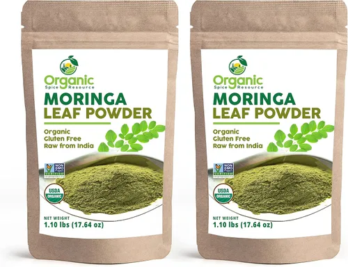 Vista 8 de Polvo de Moringa Orgánica - 8 oz (226g) USDA Orgánico, Sin OGM, Kosher, Halal, Polvo de Moringa Oleifera - 100% Crudo y Natural, por SHOPOSR