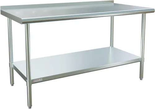 Vista 23 de STABLEINK Mesa de acero inoxidable con protector contra salpicaduras de 30 Con Backsplash