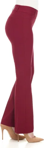 Vista 3 de Rekucci - Pantalones elásticos para mujer de ajuste cómodo levemente acampanados