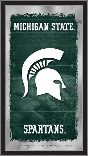 Vista 16 de Espejo de fútbol Appalachian State de 15" x 26" por Holland Bar Stool Company Appalachian State University