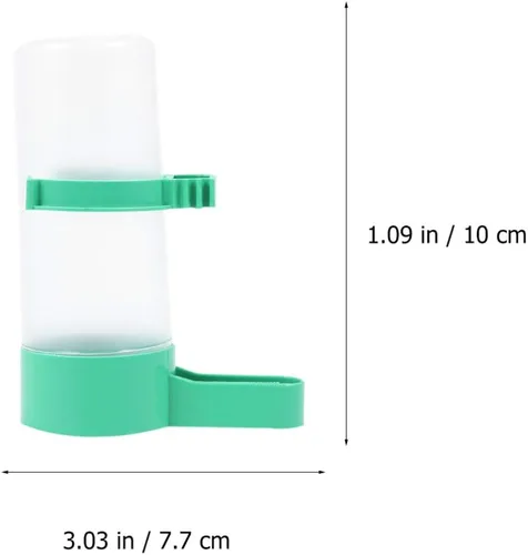 Vista 3 de Yardwe 5 unidades de comedero de pájaros con clip de agua potable automático con aspersor de agua potable para pájaros, para loros, cacatúas