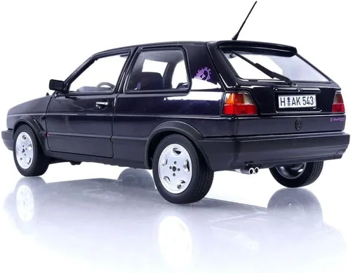 Vista 3 de Norev 1991 Golf GTI Fire and Ice Dark Purple Metálico 1/18 Diecast Model Car 188558