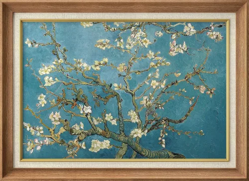 Vista 78 de MUDECOR Claude Monet - Arte artístico enmarcado prémium para pared, camino a través del maíz en Pourville, ilustraciones históricas culturales