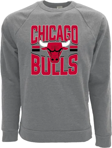 Vista 6 de Blue 84 Sudadera de cuello redondo de triple mezcla con licencia oficial de la NBA, estrellas de baloncesto