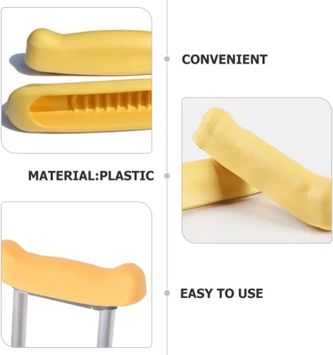Vista 9 de EXCEART Almohadillas de muletas para axilas, 2 unidades, protector de axilas para muletas, material antideslizante reemplazable, fácil de limpiar