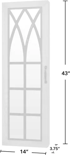 Vista 8 de FirsTime Co Espejo de pared rústico con diseño de arco 43 x 14 x 35 pulgadas marrón 81007