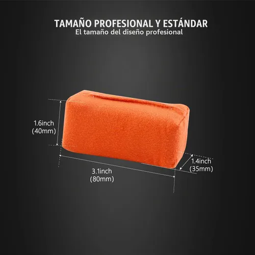 Vista 2 de SPTA Almohadilla Aplicadora de Microfibra, Aplicador de Esponja de Gamuza para Detallado de Automóvil, 10 Piezas Almohadillas de Esponja