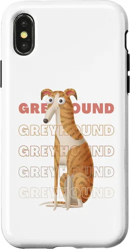 Vista 5 de Greyhound Big Eyes Funny Cartoon Sighthound Lover Design Case for iPhone 17