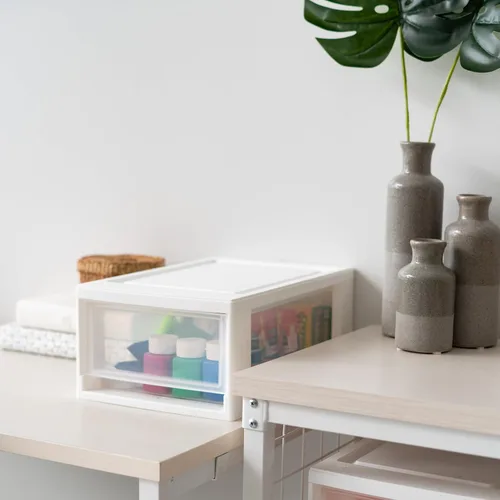 Vista 6 de IRIS USA Paquete de 2, 6 cuartos de galón pequeño organizador